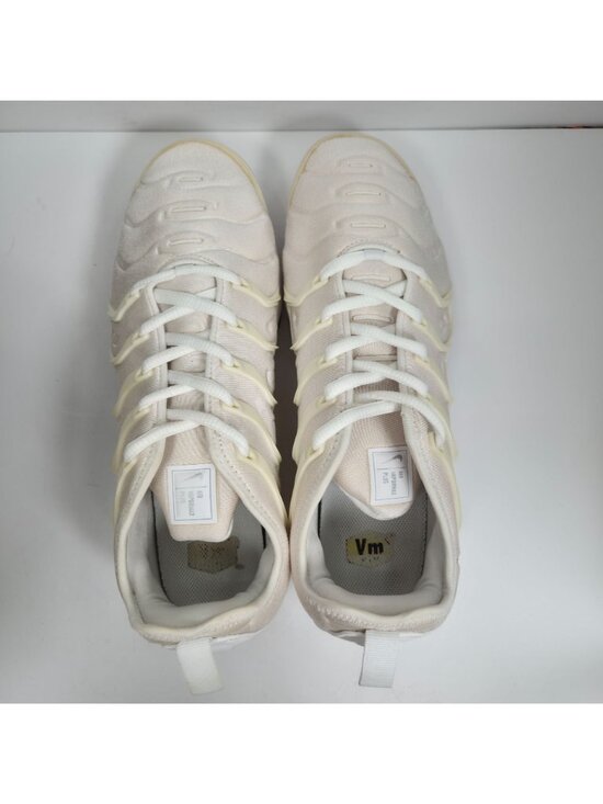 Nike Air Vapormax Plus Men\'s Triple White Sneakers 924453-100 US Size 11